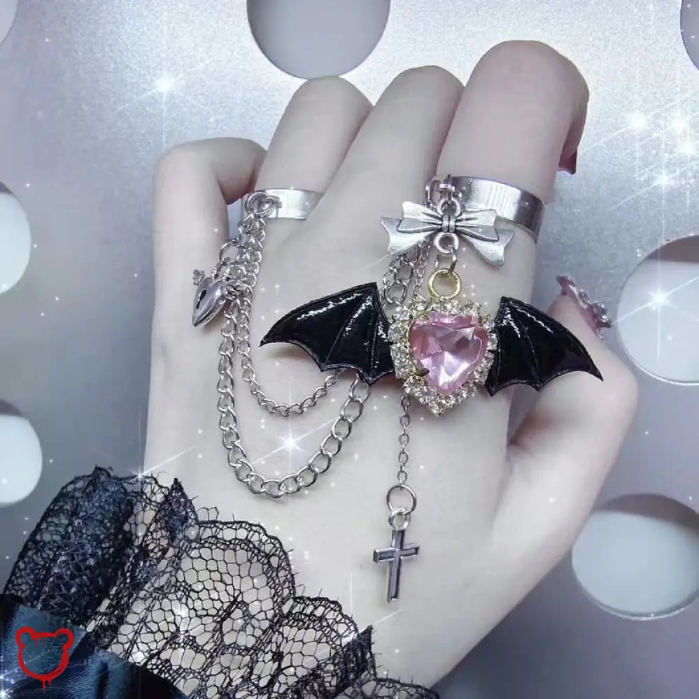 Angel Bat Wings Ring