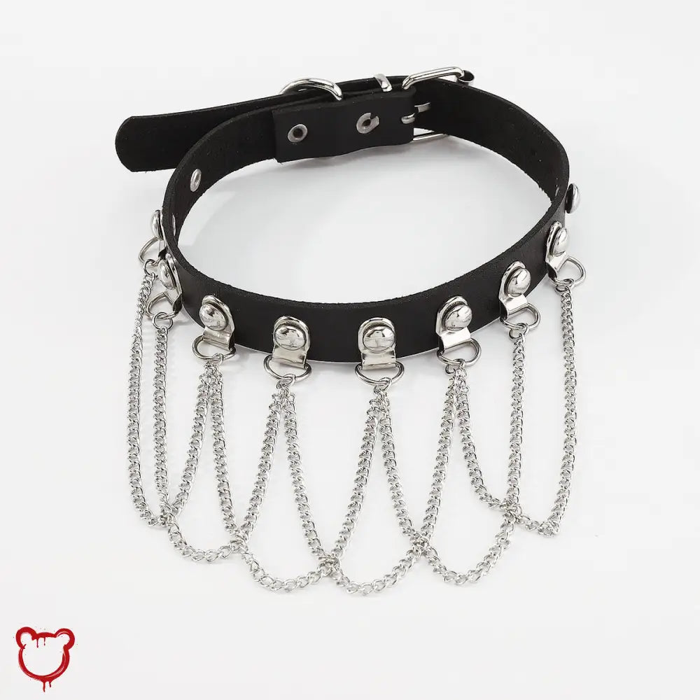 “Classical Submission” Black Chain Choker
