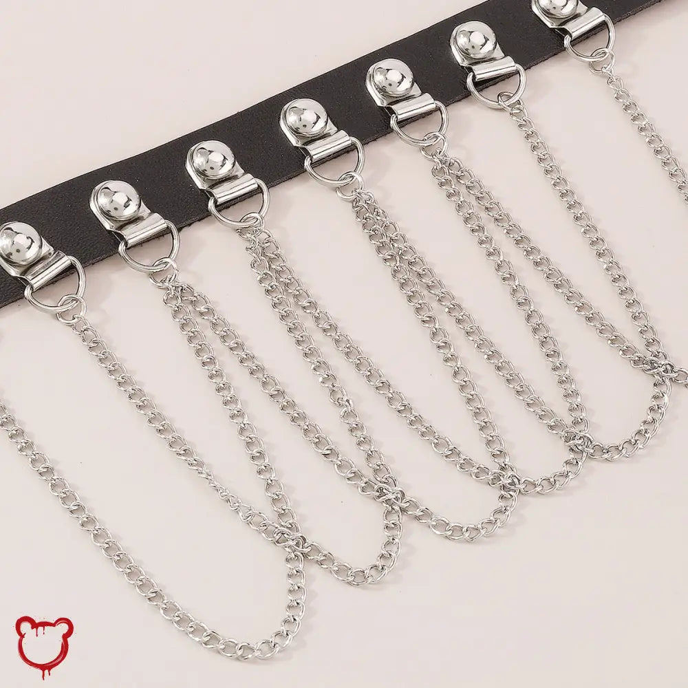 “Classical Submission” Black Chain Choker