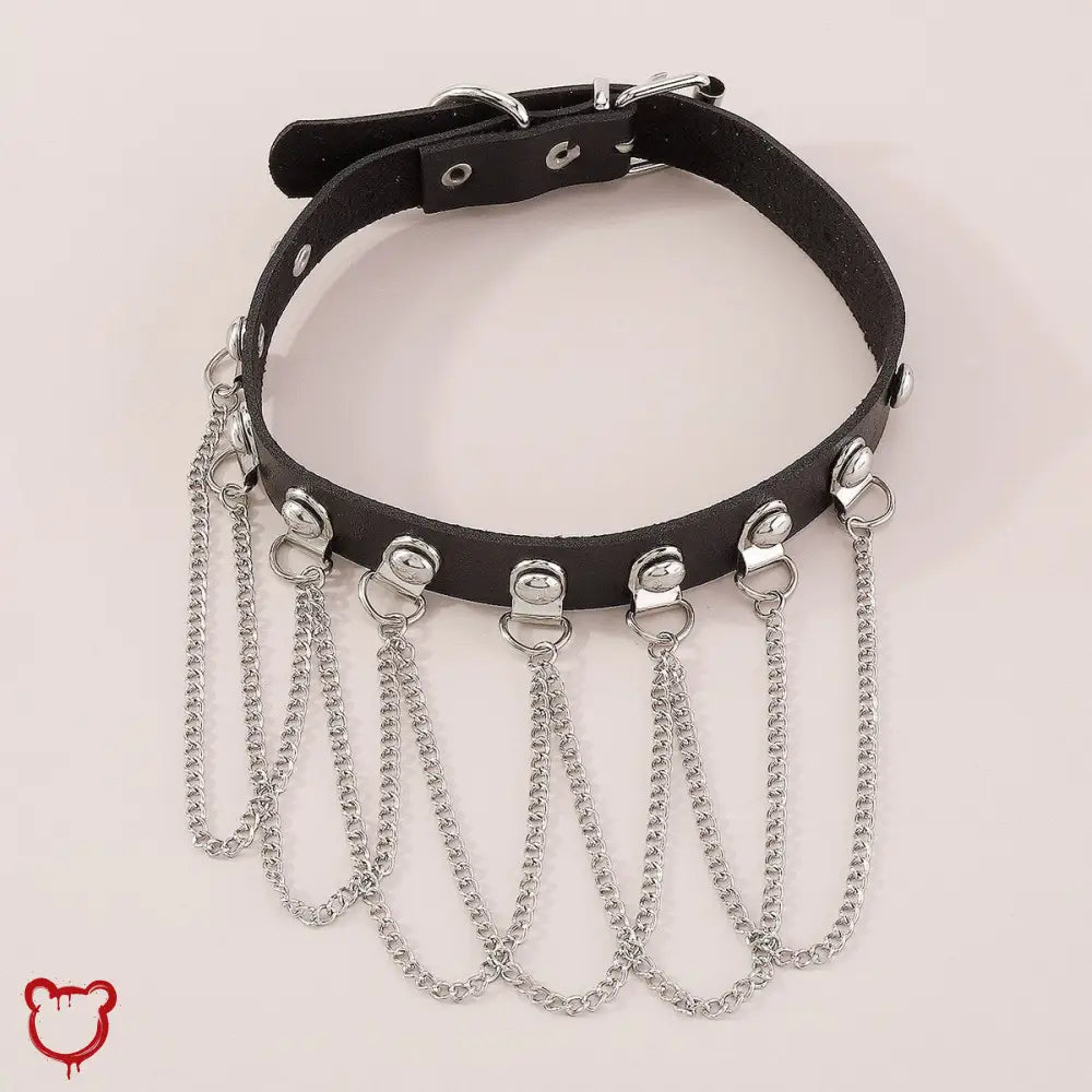 “Classical Submission” Black Chain Choker