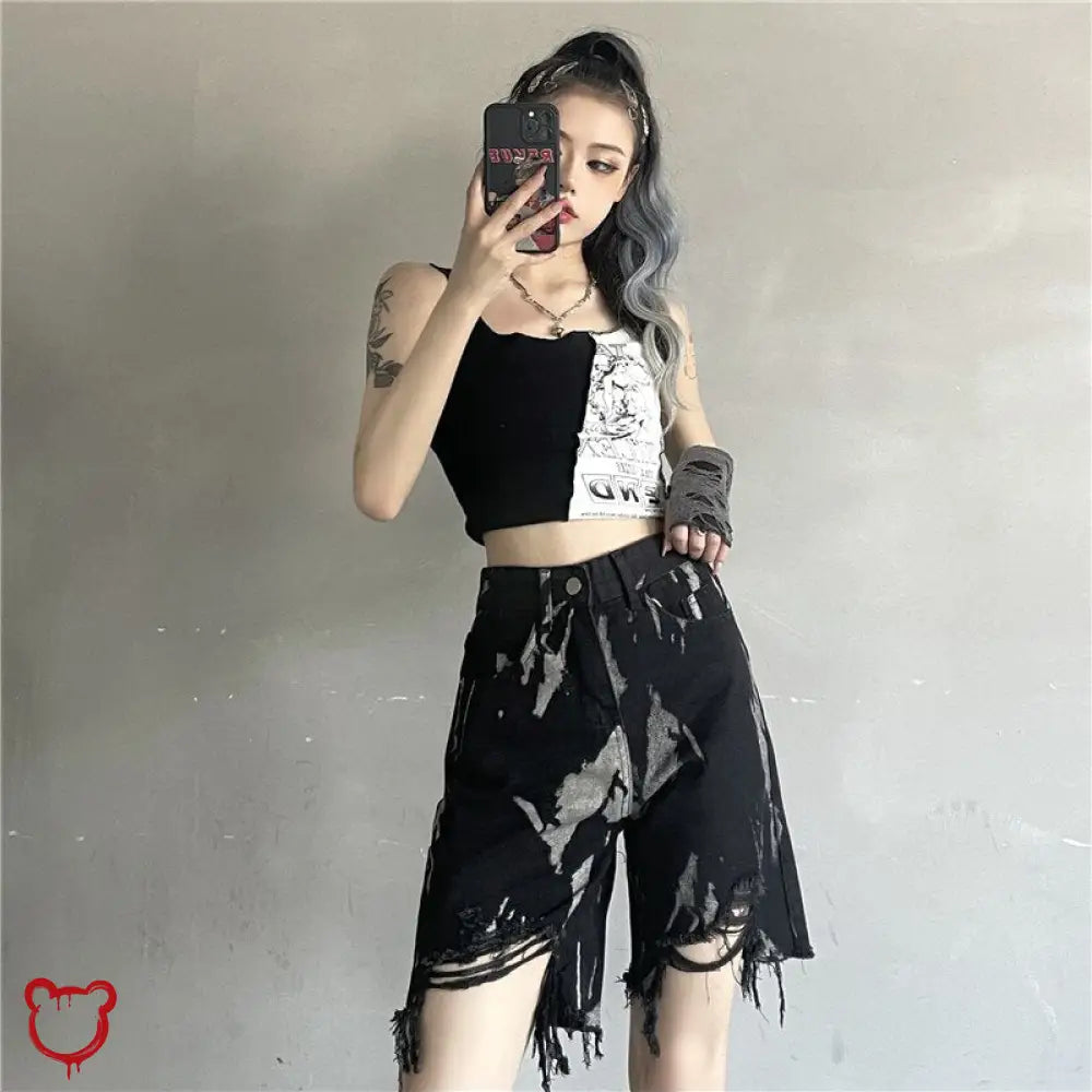 “Rarely Unique” High Waist Shorts