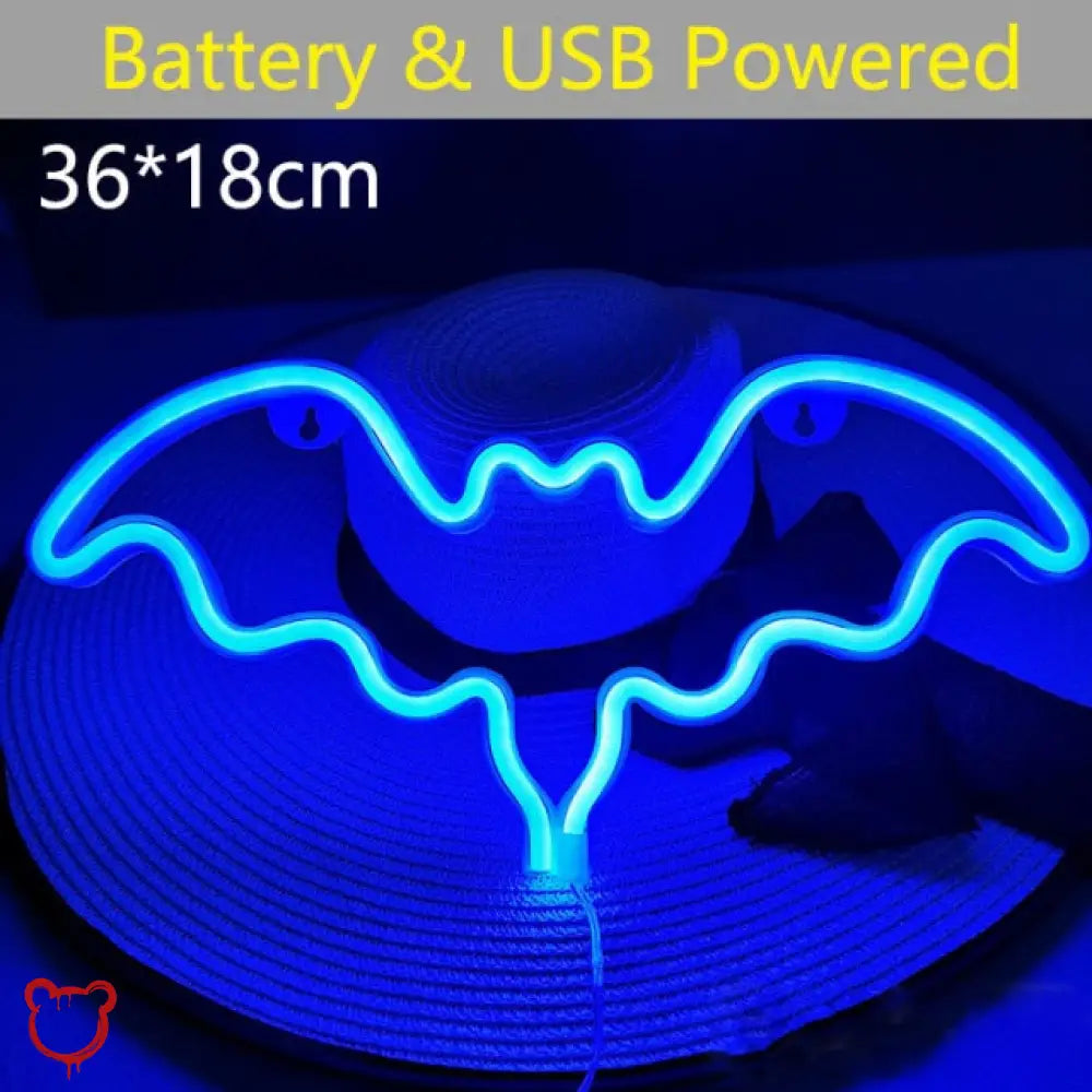 “Bat Lighting” Hanging Neon