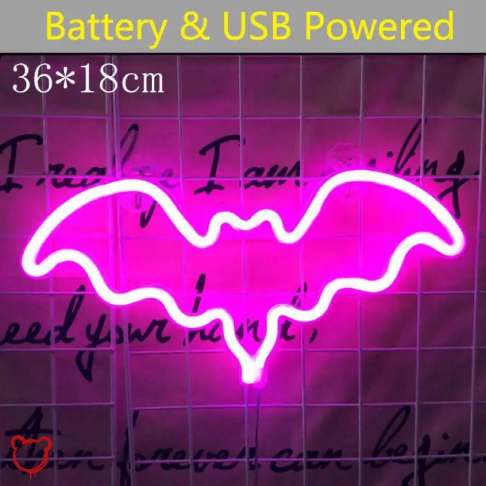 “Bat Lighting” Hanging Neon