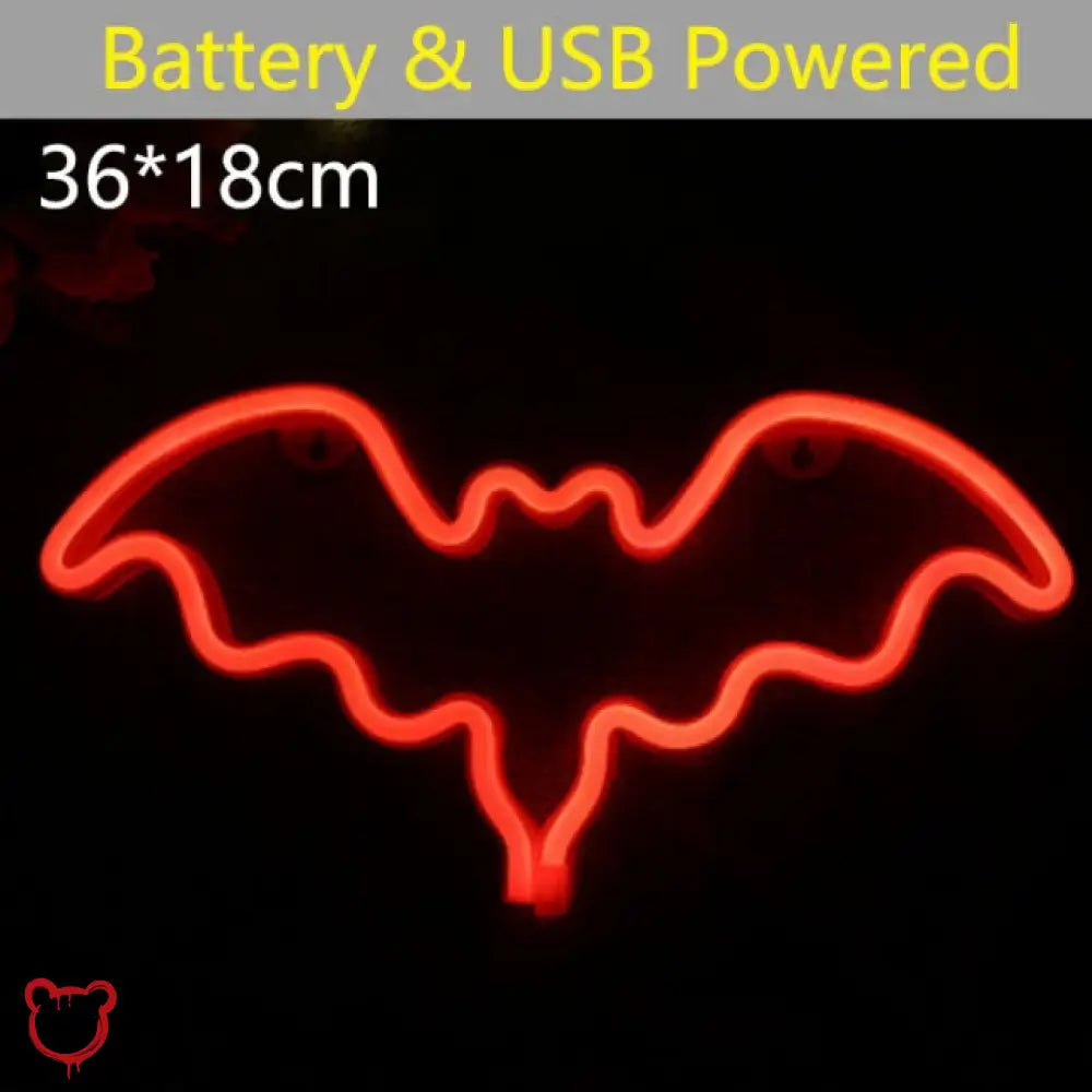 “Bat Lighting” Hanging Neon
