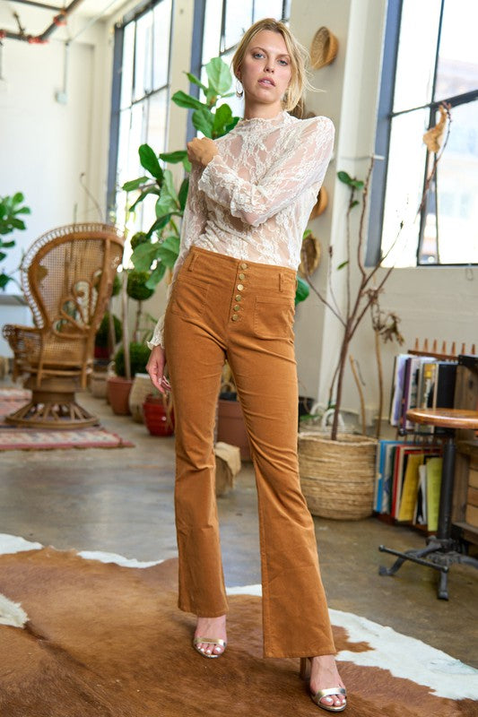 “Country Pumpkin” Flare Pants