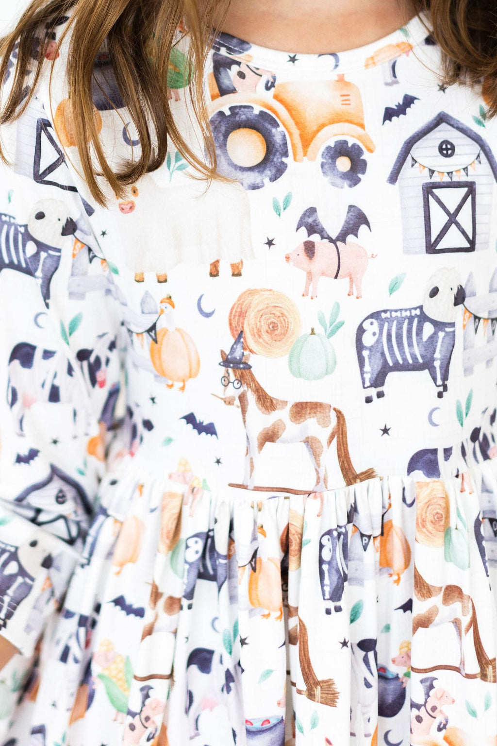 SALE Stay Spooky 3/4 Sleeve Pocket Twirl Dress