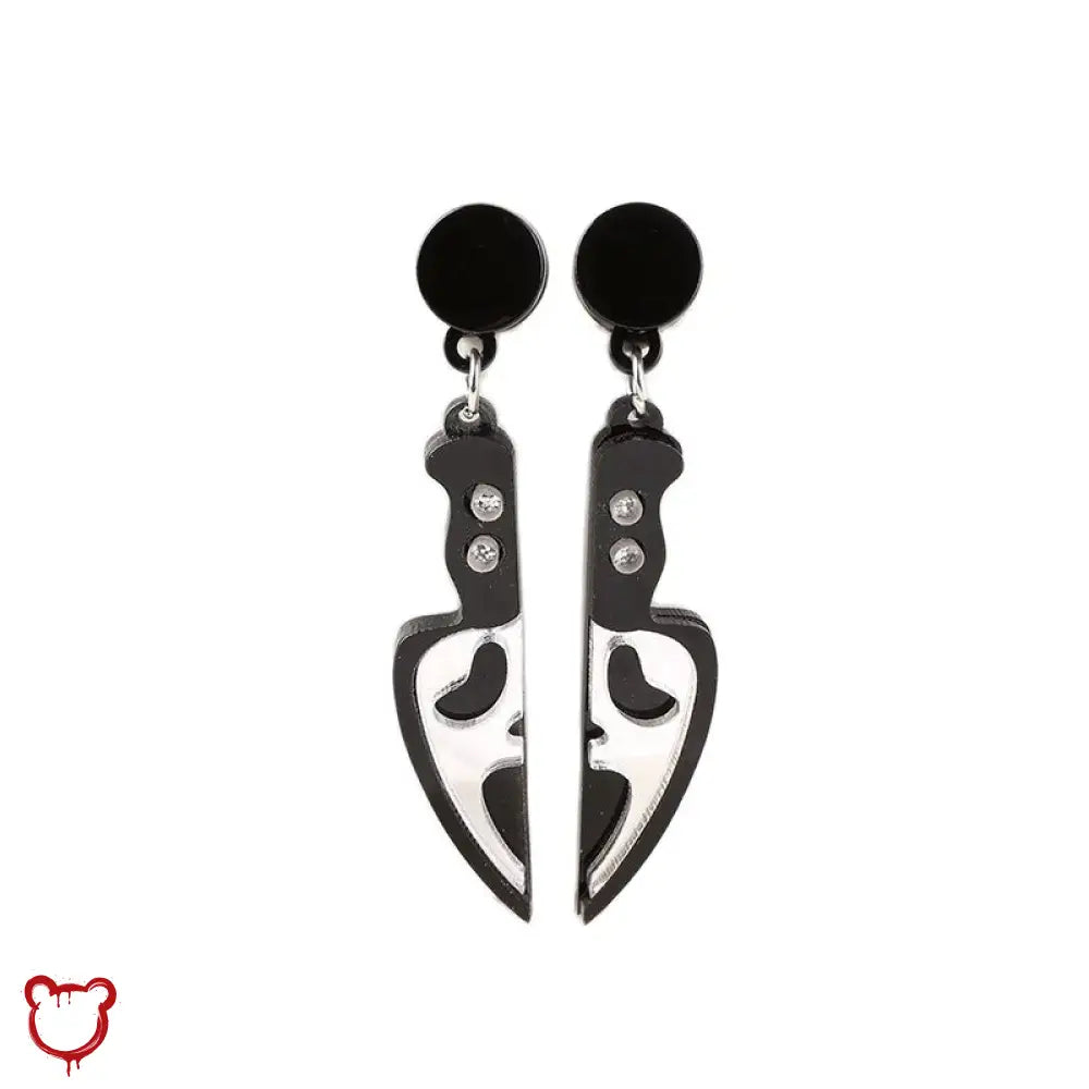 Ghost Face Earrings