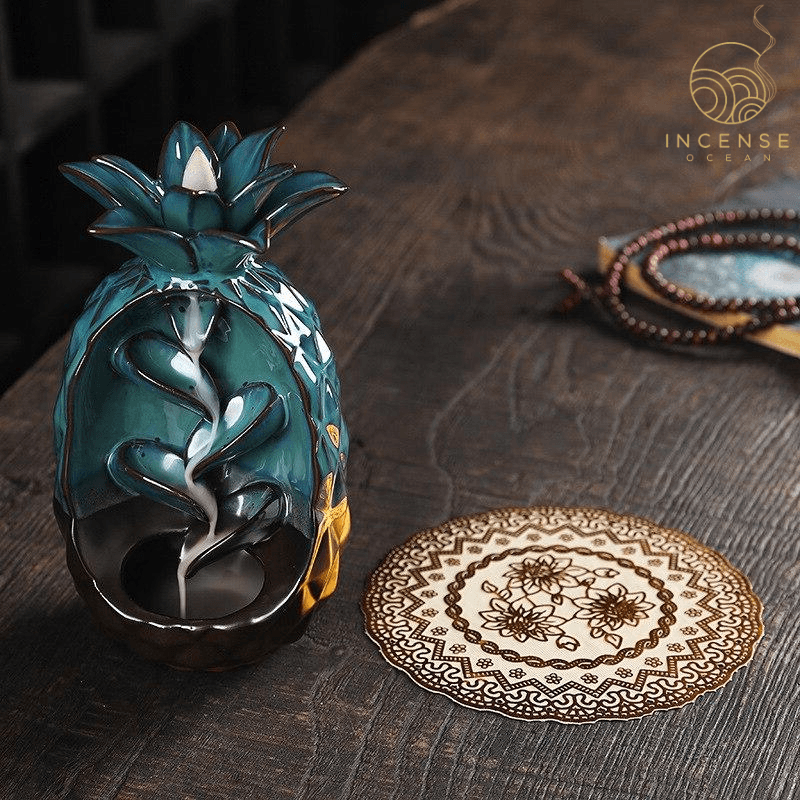 Pineapple Ceramic Incense Burner