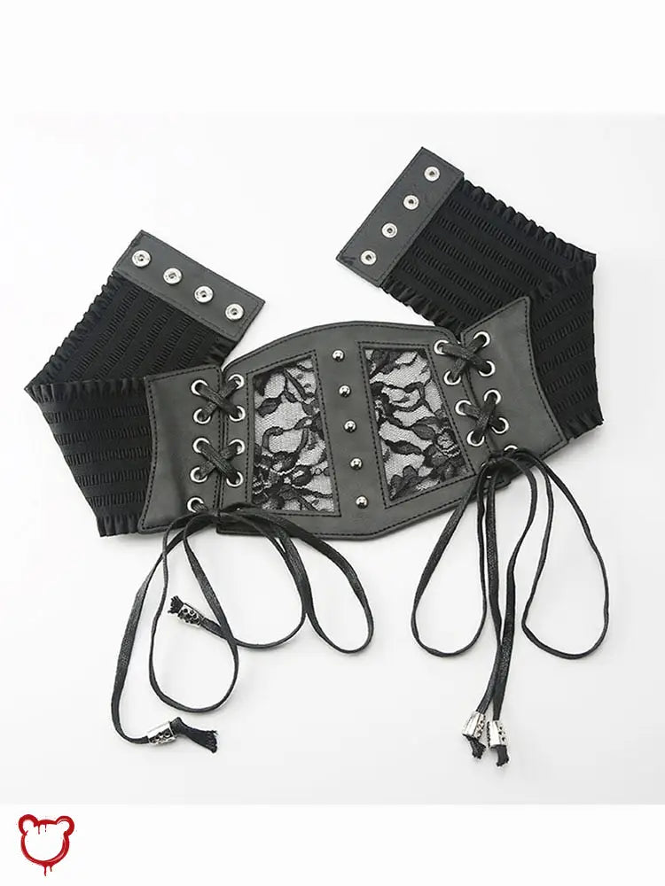 “So Waisted” Lace-Up PU Corset Belt