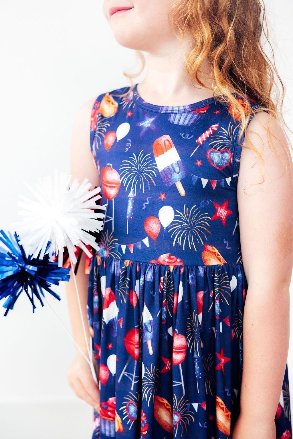 SALE You Look Like the 4th of July Tank Twirl Dress