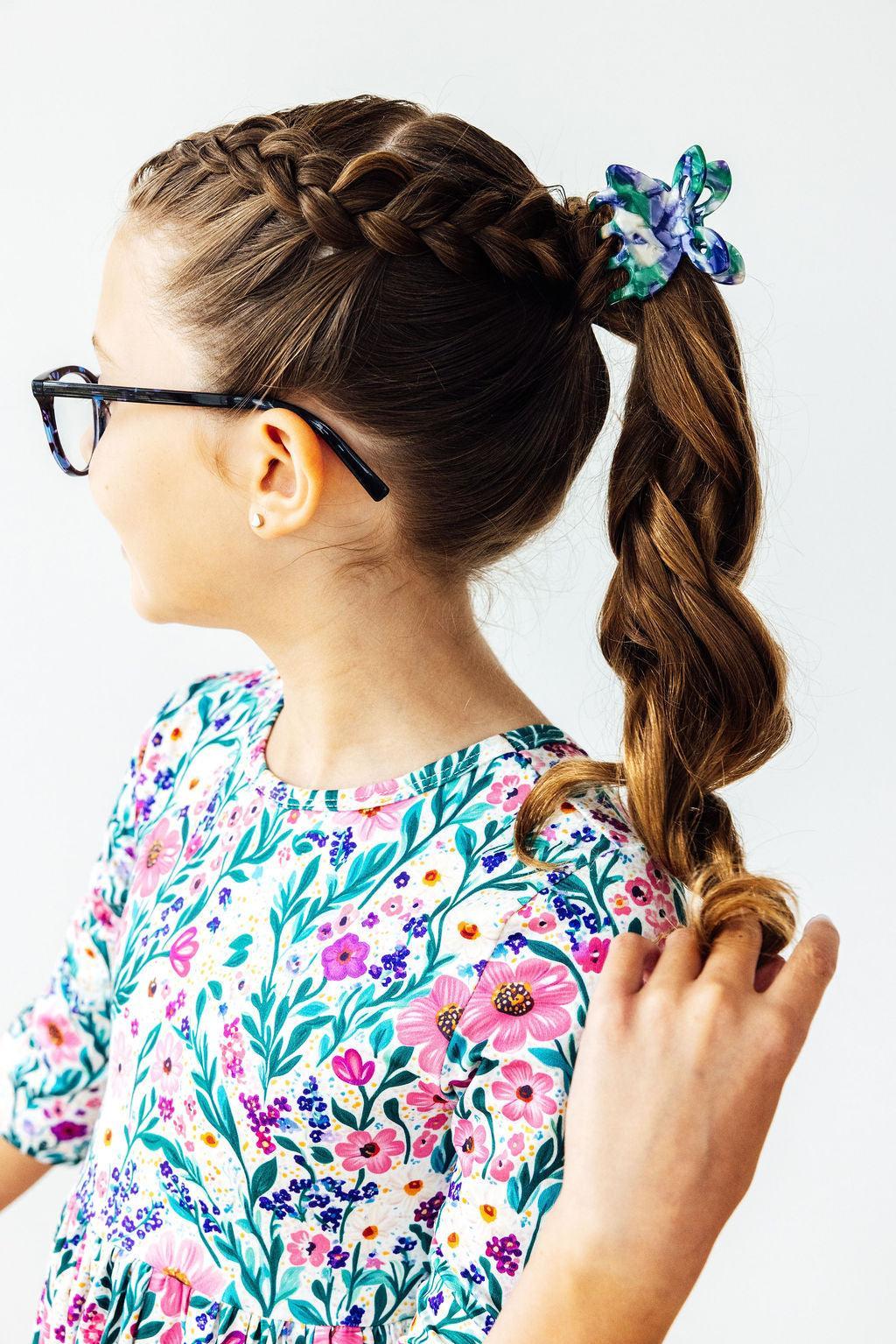 Vivid Garden 3/4 Sleeve Pocket Twirl Dress