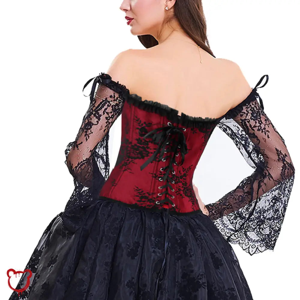 “Best Nightmare” Red Lace Corset