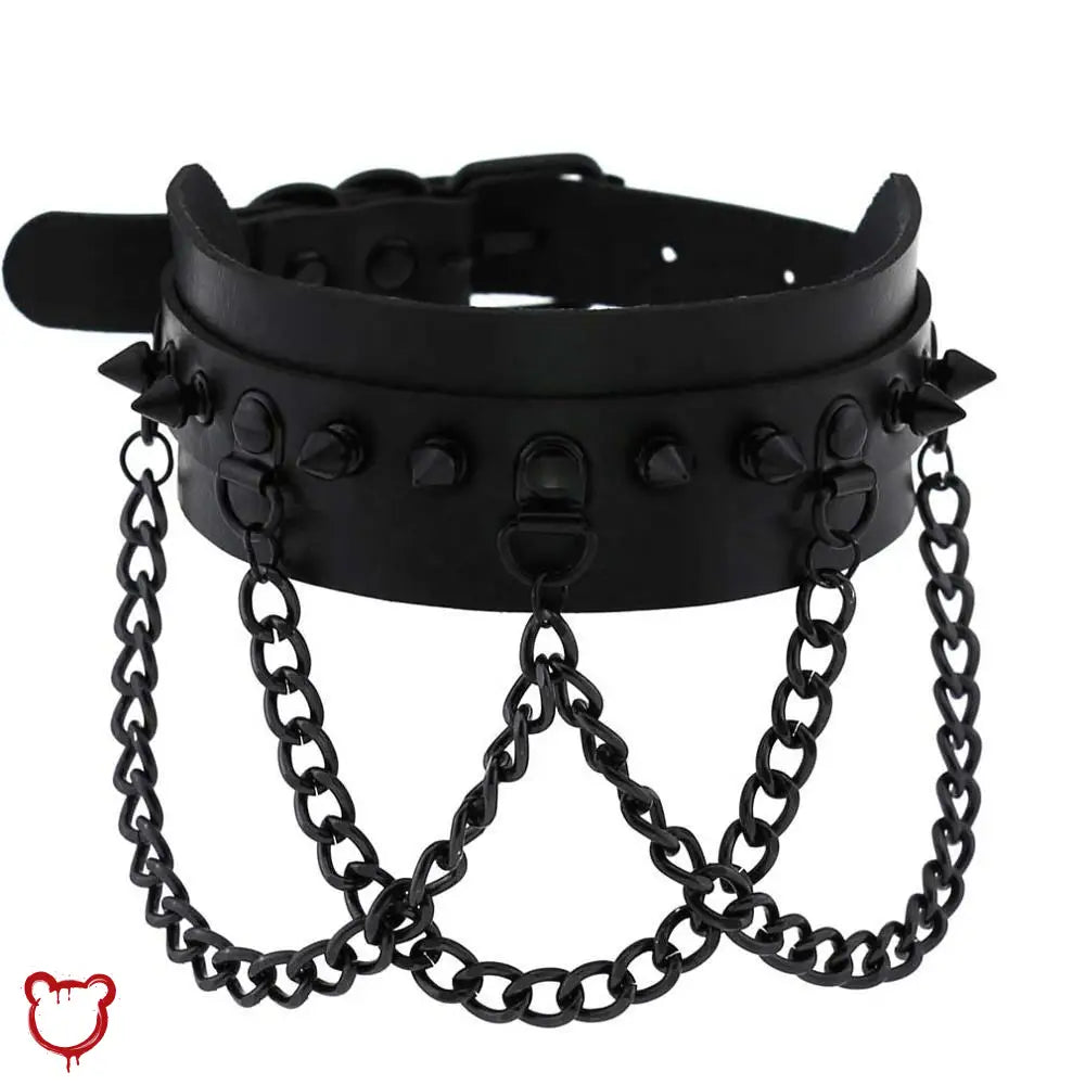 “Chained Down” Punk Collar