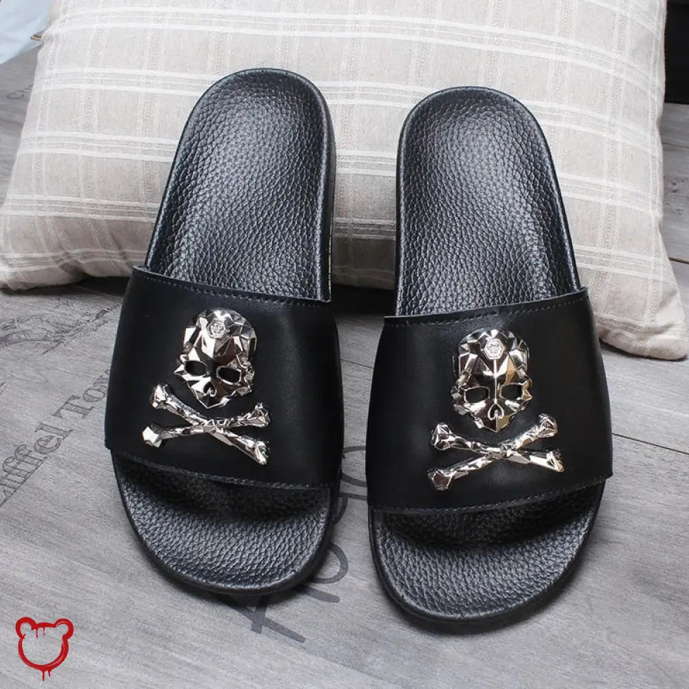 “2 Die 4” Skull Slippers